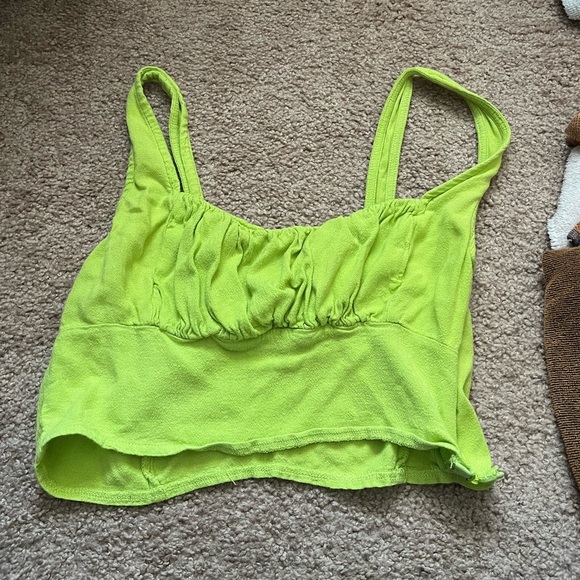 Green Crop Top - Picture 2 of 5